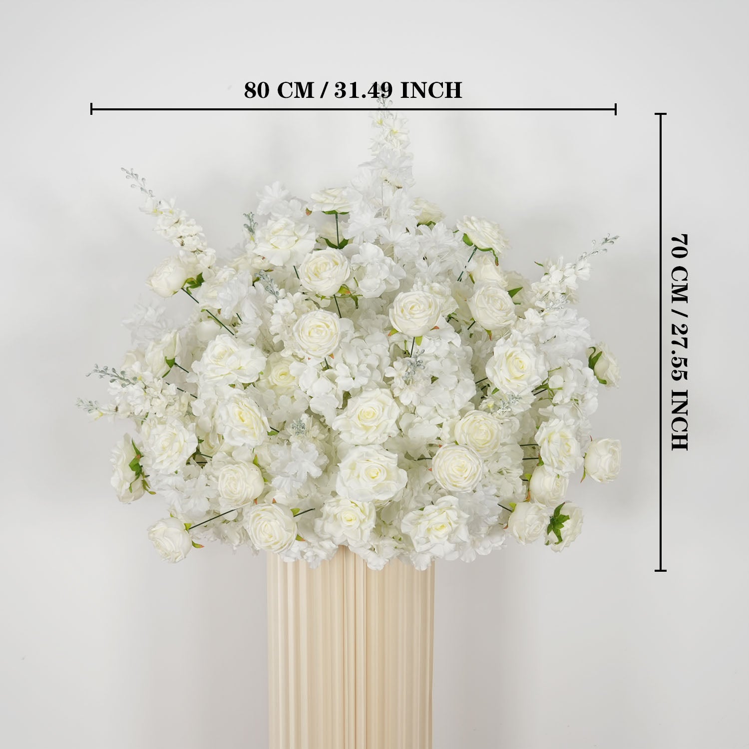 Uflower 80cm Wedding Table Centerpieces Flower Ball